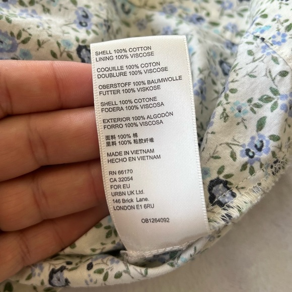 Free People Petunia Mini Dress Large in Tea Combo - Picture 8 of 11